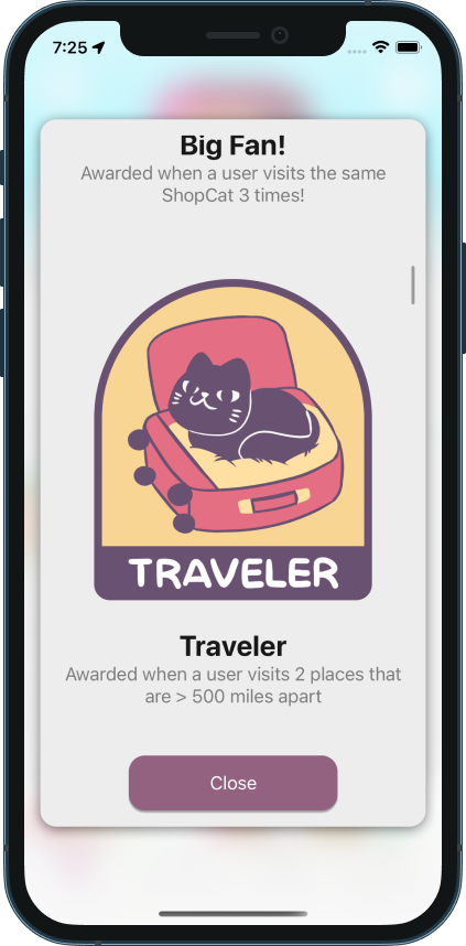 Share your visits and earn awards!